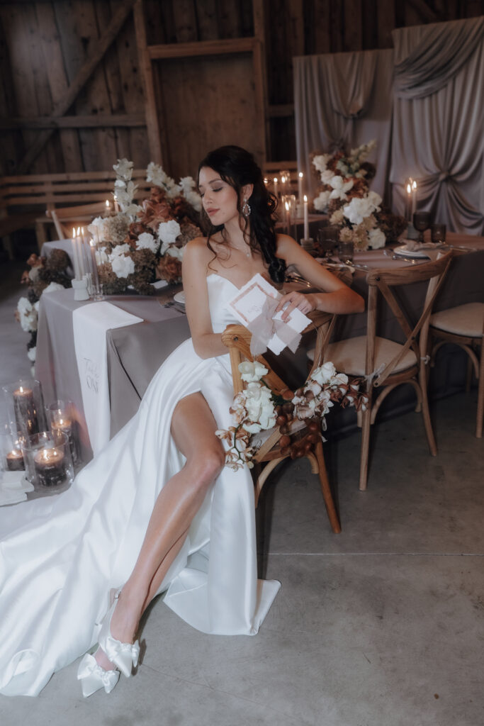 Braut in der Hochzeitslocation - Hochzeitsplanung 